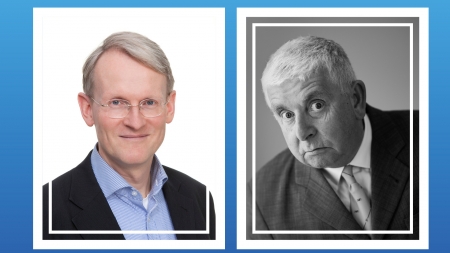 Ungewöhnliche Todesanzeigen – Lesung mit Christian Sprang und Erwin Grosche am Freitag, 7. November, um 19 Uhr im Kreismuseum Wewelsburg. (Foto Sprang ©Magdalena Spinn | Foto Erwin Grosche ©Bernd Mueller)